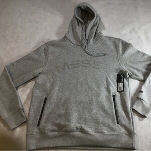 MESSI Men's Grey Pullover Hoodie SZ XL